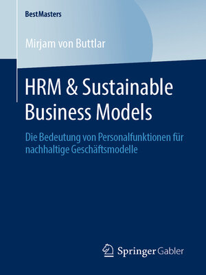 cover image of HRM & Sustainable Business Models